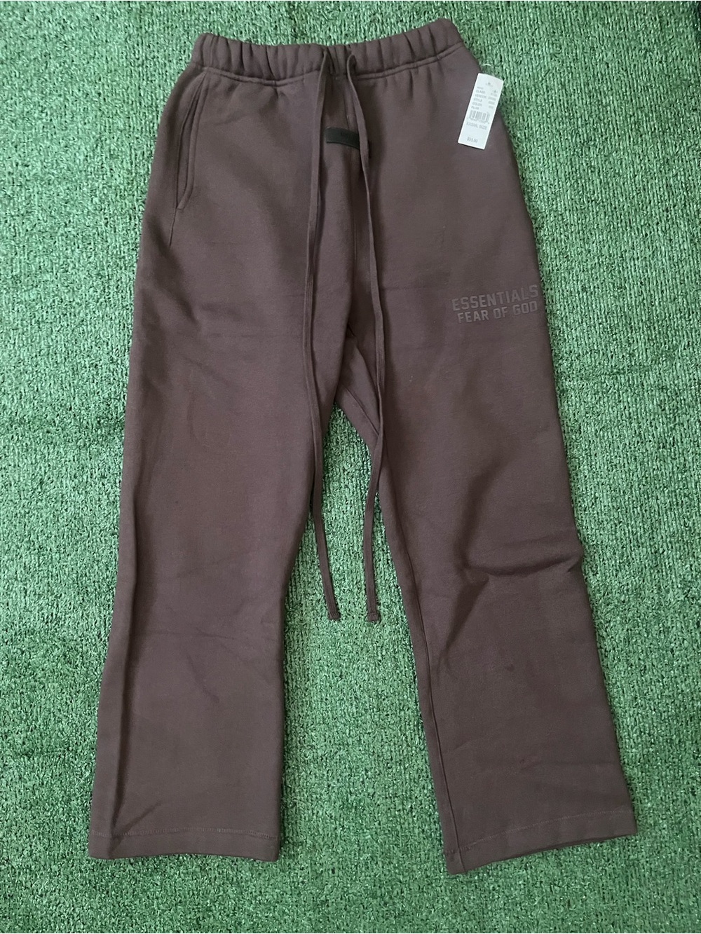 Fear of God ESSENTIALS Brown Drawstring Sweatpants